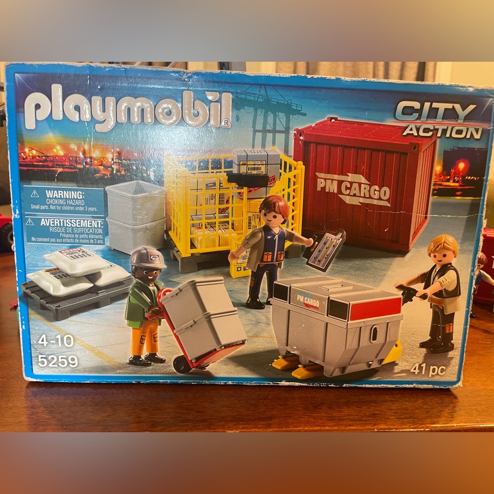 Playmobil City Action Cargo Loading Team Set 5258